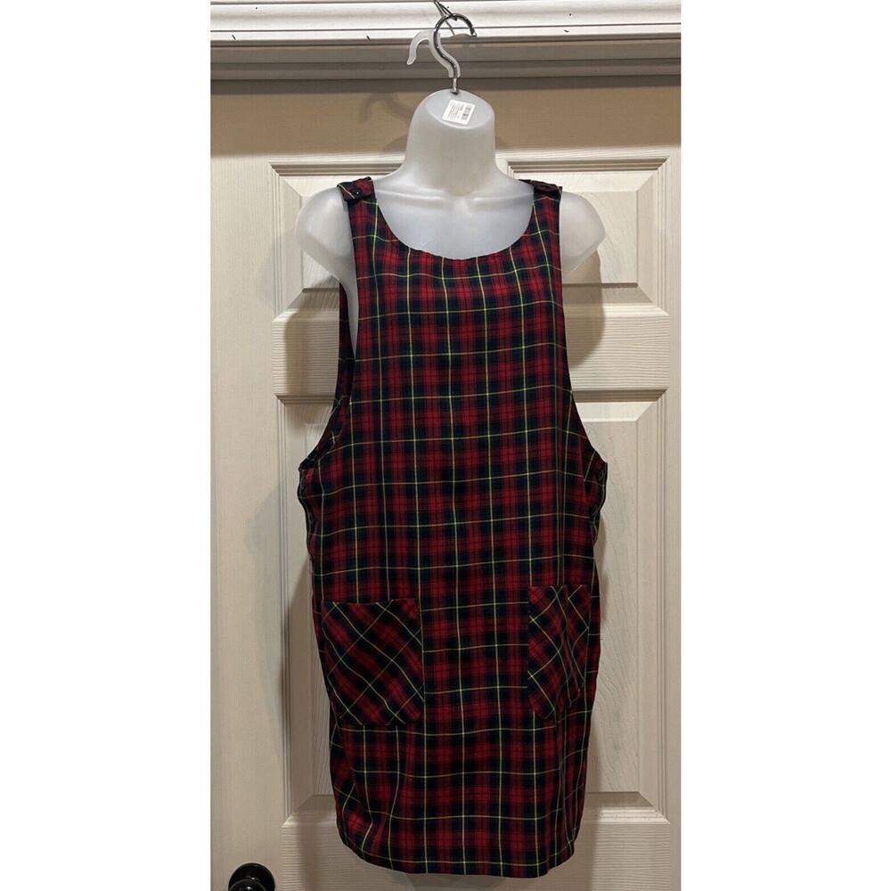 Requirements Vintage 80s Plaid Dress Made In The USA Size Small